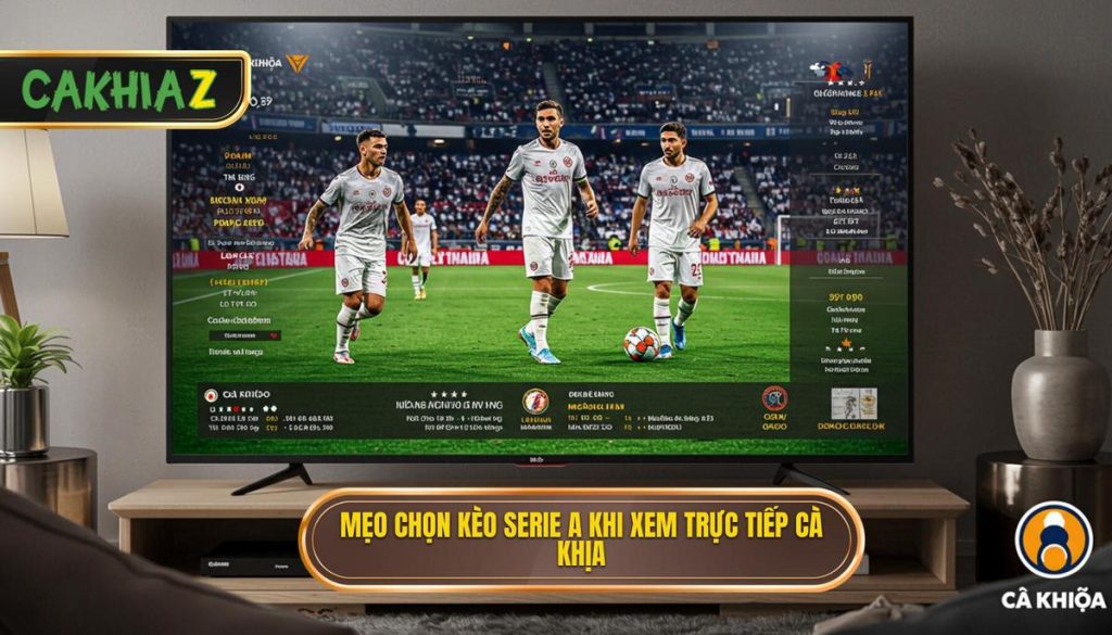 Mẹo chọn kèo Serie A khi xem trực tiếp Cà Khịa