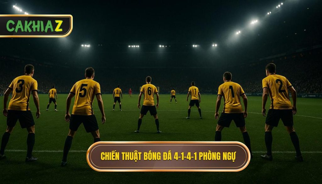 Chiến thuật bóng đá 4-1-4-1 phòng ngự