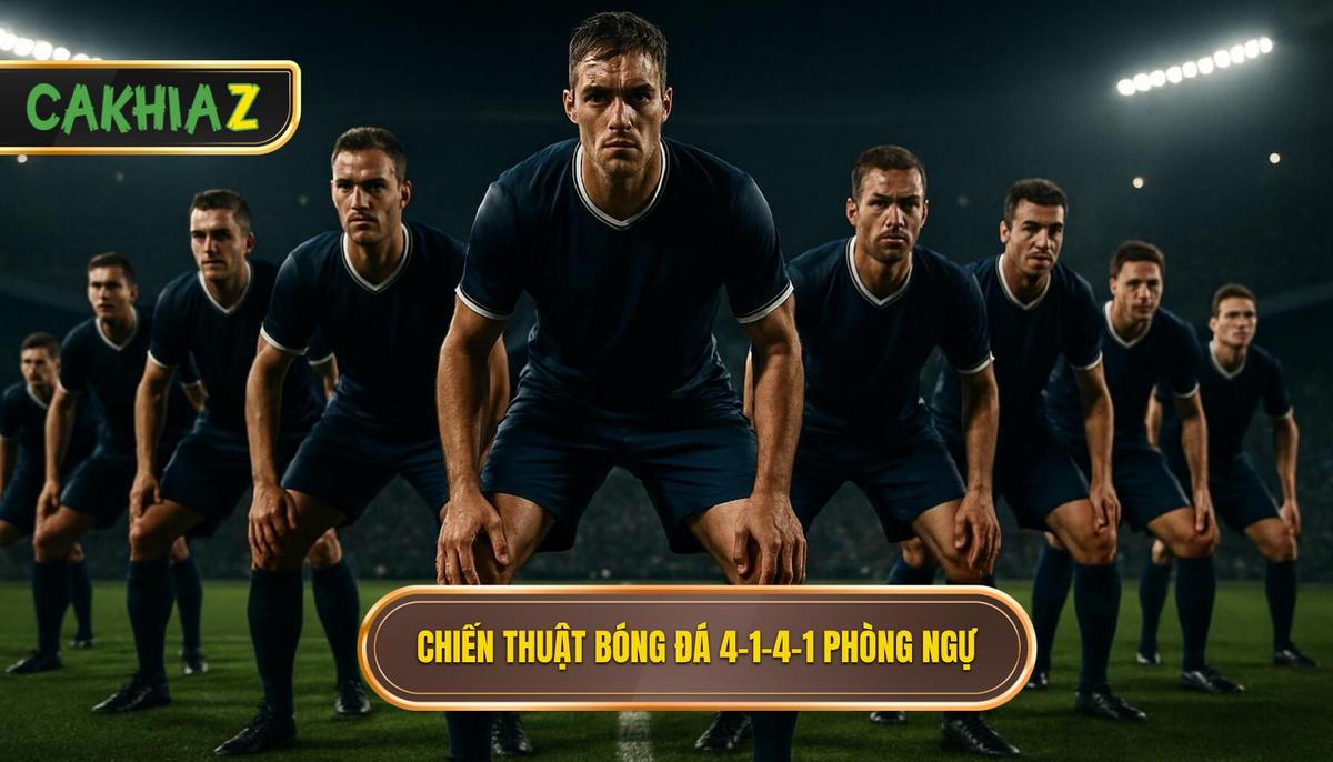 Định hình Chiến thuật bóng đá 4-1-4-1 phòng ngự_ Cấu trúc kim cương giữa sân