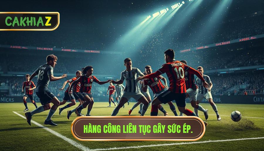 Hàng công liên tục gây sức ép