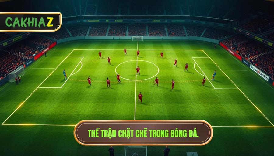 Thế trận chặt chẽ trong bóng đá