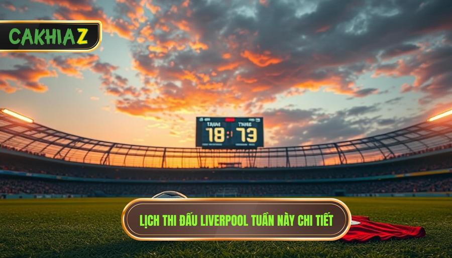Lịch thi đấu Liverpool tuần này chi tiết