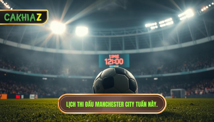 Lịch thi đấu Manchester City tuần này.
